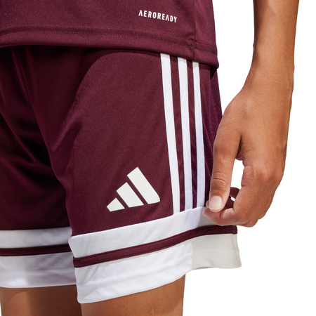 Spodenki dla dzieci adidas Squadra 25 bordowe (JC8665)