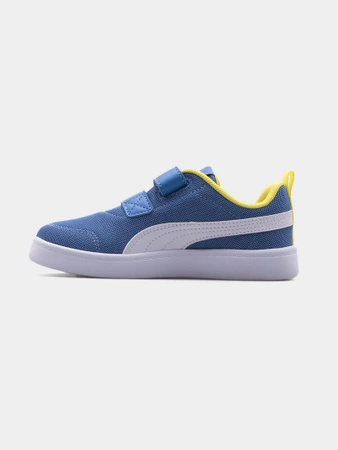 Buty sportowe dziecięce Puma Courtflex V2 Mesh V PS sneakersy dla dzieci niebieskie (371758-07)