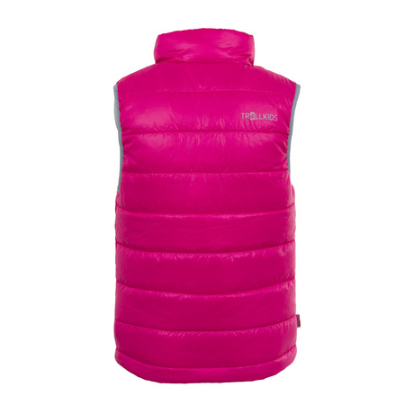 Kamizelka ultralekka dziecięca dla chłopca/dziewczynki Trollkids Kids Trondheim Vest magenta/silver grey (511-203)