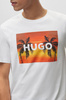 Koszulka T-shirt męska na lato Hugo Boss biała (50488952-100)