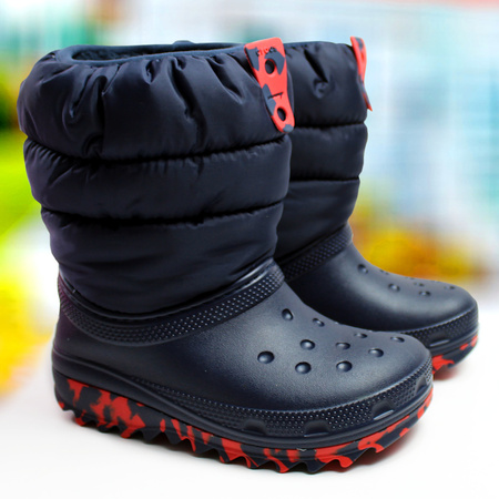 Buty Crocs Classic Neo Puff Boot K  (207684-NAVY)