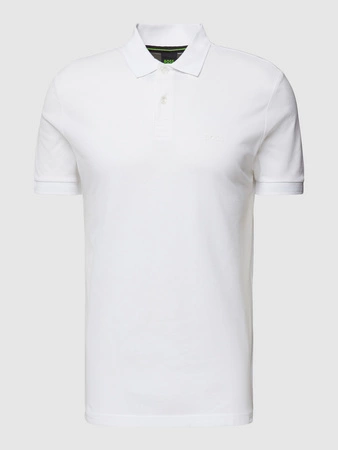 Koszulka Polo męska BOSS Pio 1 BIANCO regular fit biała (50507583-100)