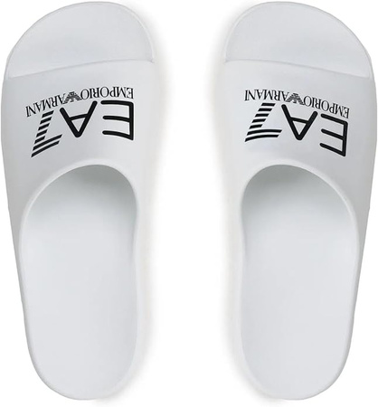 Klapki na lato męskie EA7 Emporio Armani XBP008-XK337-D611 białe WHITE+BLACK