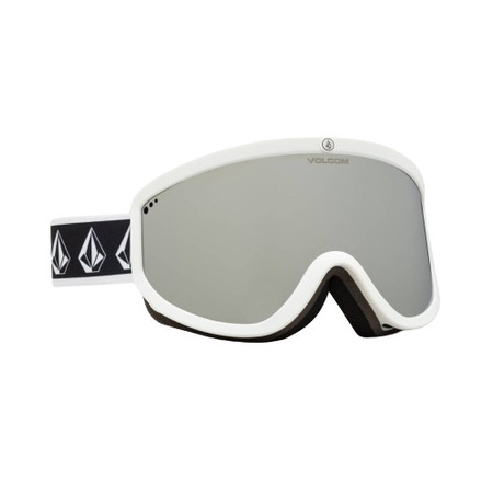 Gogle narciarskie damskie/męskie Volcom Footprints snowboardowe sportowe srebrne (VG0622116)