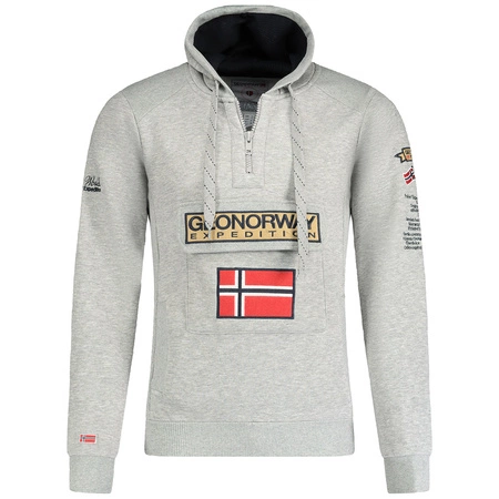 Bluza Geographical Norway GYMCLASS B-GREY EO DB MEN 100 mieszana szarość męska (WU6620H/GNO-Blended Grey)