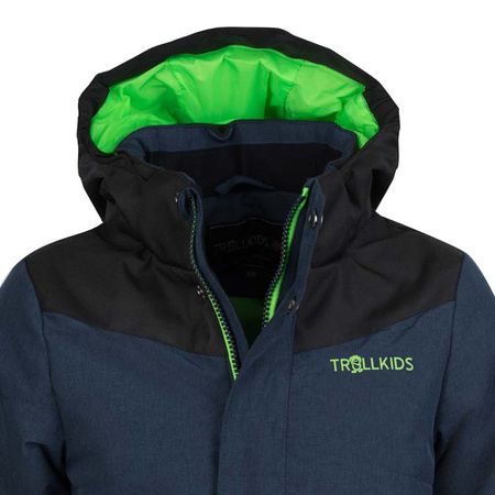 Kurtka zimowa dziecięca Trollkids Kids Norefjell Jacket wodoodporna ocieplana granatowa (132-100)