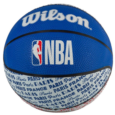 Piłka do koszykówki Wilson NBA City Paris Mini Ball WZ4033001XB (WZ4033001XB)