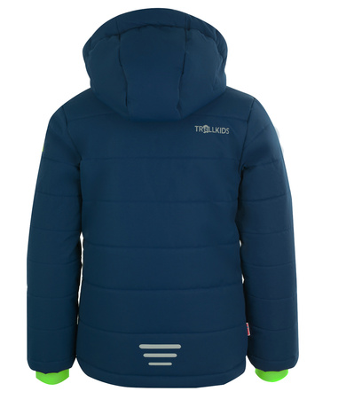 Kurtka narciarska dziecięca Trollkids Kids Hemsedal Snow Jacket XT z kapturem granatowa (513-100)