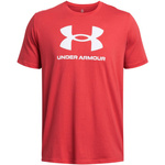 Koszulka sportowa męska Under Armour Logo t-shirt treningowa czerwona (1382911-814)