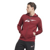 Bluza sportowa męska Reebok TE VECTOR FZ HOODIE dopasowana rozpinana z kapturem bordowa (HI0583)