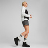 Sneakersy wysokie damskie Puma Karmen Mid buty na platformie z gładkiej skóry czarne (385857-02)