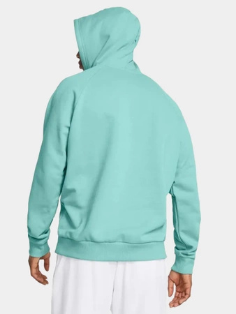 Bluza z kapturem męska UNDER ARMOUR UA Rival Fleece turkusowa (57455/1379757-482 )