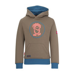 Bluza z kapturem dziecięca dla chłopca/dziewczynki Trollkids Kids Troll Sweater mocca brown/atlantic blue (138-822)