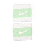 Frotki na nadgarstek Nike Swoosh Wristbands 2 szt. biało-zielone (N0001565117OS)