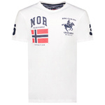 T-Shirt Geographical Norway JEQUESTRE MEN 254 biały męska (SY1305H/GN-White)