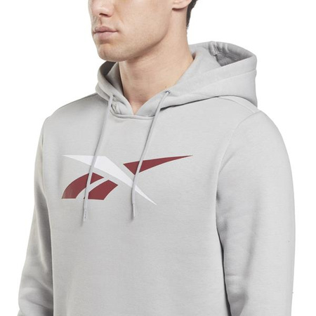 Bluza męska Reebok TE VECTOR OTH HOODIE sportowa z regulowanym kapturem szara (HI0591)