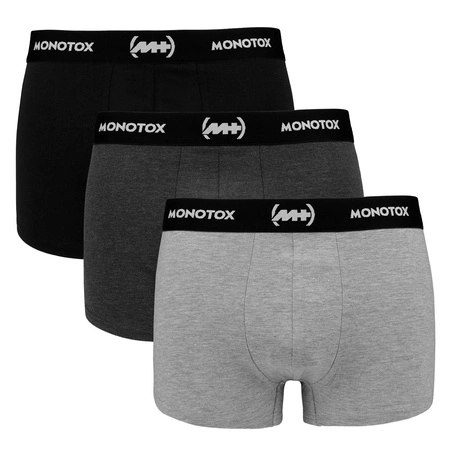 Wyprzedaż - Bokserki męskie 3-pack Monotox Basics Boxer Brief 3-PAK (MX21061)