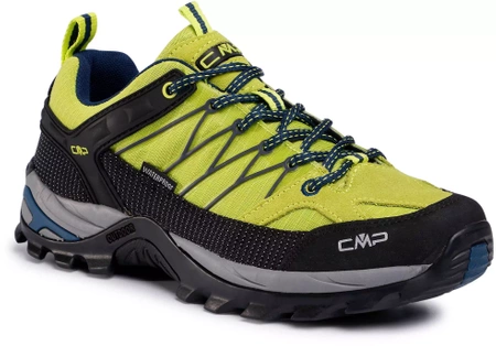 Wyprzedaż - Buty trekkingowe męskie CMP Rigel Low sneakersy outdoorwe turystyczne zielone (3Q54457-29EE)