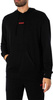 Bluza z kapturem męska Hugo Linked Hoodie NERO kangurka czarna (50518693-001)