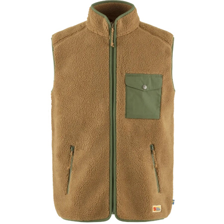 Polar męski Fjällräven Vardag Pile Fleece Vest M Buckwheat Brown-Laurel Green (F87073-232-625)