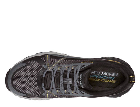 Buty męskie trekkingowe Skechers Max Protect wodoodporne outdoorowe szare (237303-BKCC)