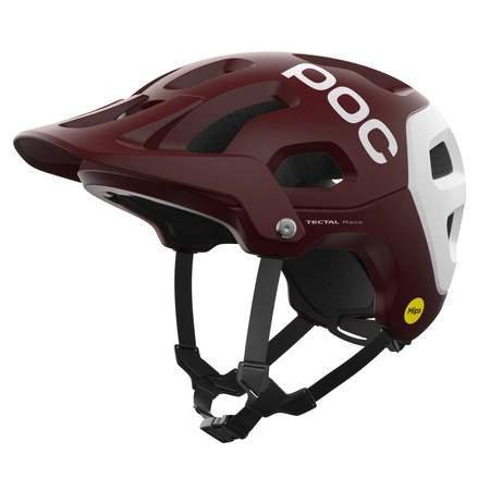 Wyprzedaż - Kask rowerowy POC Tectal Race MIPS Garnet Red/Hydrogen White Matt bordowy (10580_8449)