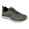 Buty treningowe męskie Skechers Track sneakersy zielone (52631-OLBK)