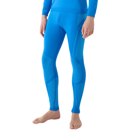 Legginsy termoaktywne męskie 4F M166 niebieskie (4FWAW24USEAM166 33S)