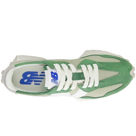 Wyprzedaż - Sneakersy damskie/męskie New Balance 327 buty sportowe zamszowe zielone (U327CE)