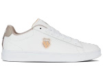 Męskie sneakersy K-Swiss COURT SHIELD II WHITE/TAUPE/JURASSIC GOLD-M (04412-988-M)