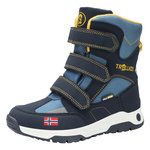 Buty zimowe dziecięce Trollkids Kids Lofoten Winter Boots wysokie wodoodporne niebieskie/granatowe (159-196)