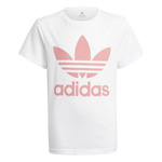 Adidas Originals TREFOIL TEE Dziewczęcy T-shirt Biały (GN8213)