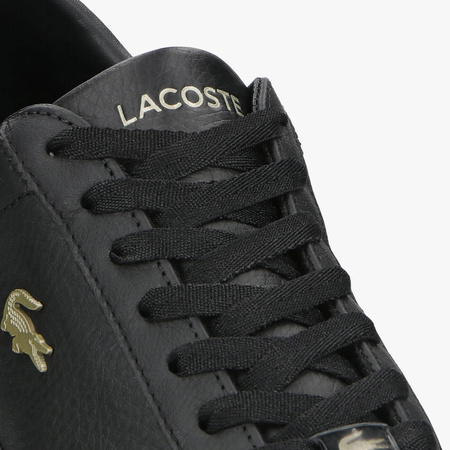 Sneakersy męskie czarne Lacoste Lerond Leather skórzane czarne (7-41CMA001502H)
