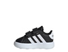 Buty sportowe dziecięce Adidas GRAND COURT 2.0 CF I na rzepy czarne (ID5272)