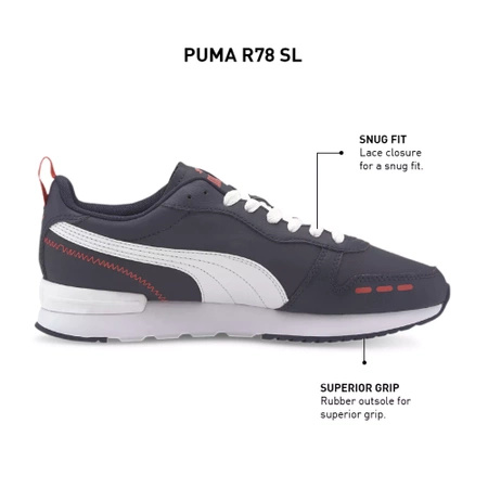 Sneakersy sportowe męskie Puma R78 SL granatowe (374127-03)