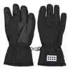 Dziecięce rękawiczki pięciopalcowe Lego Wear LWATLIN 705 - SOFTSHELL GLOVE odblaskowe czarne (22863/995)