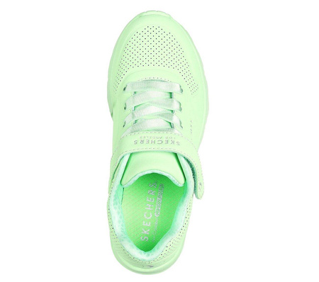 Wyprzedaż - Buty sportowe dziecięce Skechers UNO LITE sneakersy lifstylowe zielone (310451L-LTGR)