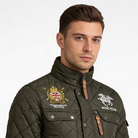 Kurtka męska Geographical Norway BELIFICIO MEN 001 KAKI (WY4492H/GN-KAKI)