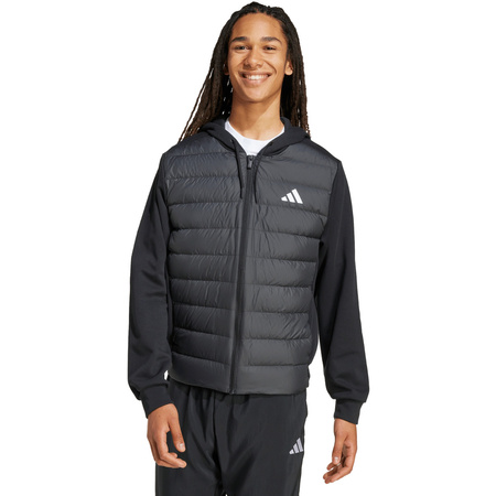 Kurtka męska adidas Essentials Climawarm Hybrid Down Hooded czarna (KA5251)