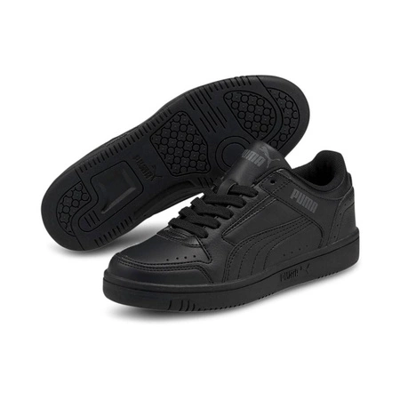 Wyprzedaż - Buty sportowe młodzieżowe Puma Rebound JOY Lo Jr sneakersy damskie/męskie czarne (381984-03)