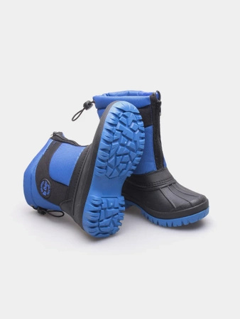 Wyprzedaż - Śniegowce dziecięce Lee Cooper buty zimowe dla dzieci czarne/niebieskie (LCJ-23-44-1990K)