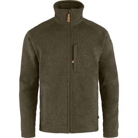 Bluza polarowa męska Fjällräven Buck Fleece M Dark Olive ocieplana zielona (F81328-633)