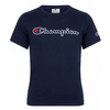 T-shirt chłopięcy Champion Rochester z okrągłym dekoltem granatowy (305954BS538)