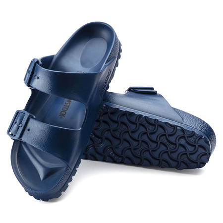 Klapki męskie Birkenstock Arizona Essentials EVA Regular Navy na szeroką stopę piankowe (1019051)