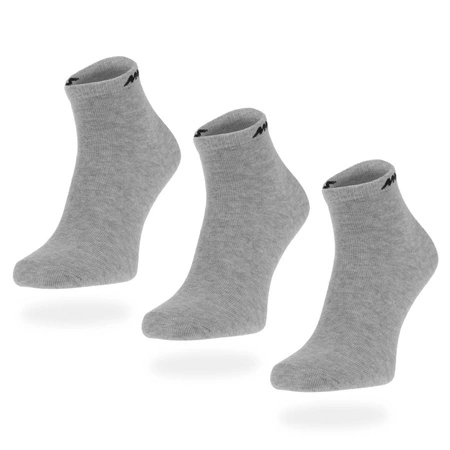 Wyprzedaż - Skarpety damskie/męskie szare Monotox Basics Ankle Socks Grey 3-Pack (MX20006)
