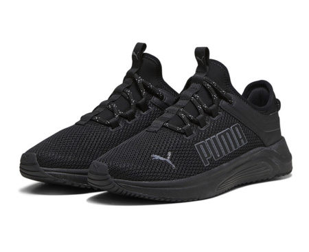 Wyprzedaż - Buty sportowe męskie Puma Softride Astro Slip Black Cool Dark oddychające czarne (378799-01)