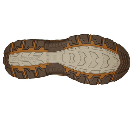 Wyprzedaż - Buty skórzane męskie Skechers Knowlson Ramhurst sportowe półbuty beżowe (204921-WTN)