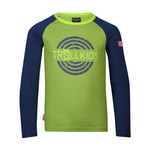 Bluzka ongsleeve bawełniana dziecięca dla chłopca/dziewczynki Trollkids Kids Preikestolen Longsleeve kiwi/mystic blue (493-345)