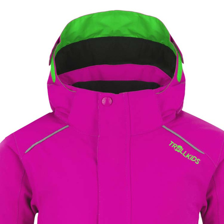 Kurtka zimowa dziecięca Trollkids Kids Holmenkollen Snow Jacket Pro wodoodporna różowa (913-213)