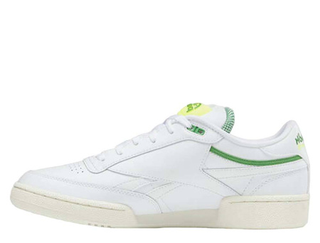 Wyprzedaż - Buty sportowe damskie Reebok Club C 85 Pump klasyczne skórzane sneakersy białe (GW4794)